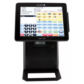 Sistema de TPV todo en uno Olympia Touch 200 TSE – pantalla táctil TFT de 24,6 cm (9,7
