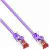 Cable de conexión InLine S/FTP PiMF Cat.6 250MHz PVC cobre morado 15m