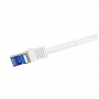 Logilink Professional Ultraflex - cable de conexión - RJ-45 (M) a RJ-45 (M) - 50 cm - 6 mm - S/FTP -Cat.7 cable sin conector (cable) / CAT 6a (puertos) - libre de halógenos, moldeado, sin lengüeta de retención - blanco, R