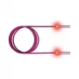 ZVK GmbH EasyLan FO LED cable de conexión Premium, dúplex - cable de conexión - LC multimodo (M) a LC multimodo (M) - 2 m - fibra óptica - dúplex - 50/125 micrómetros - OM4 - violeta brezo, R