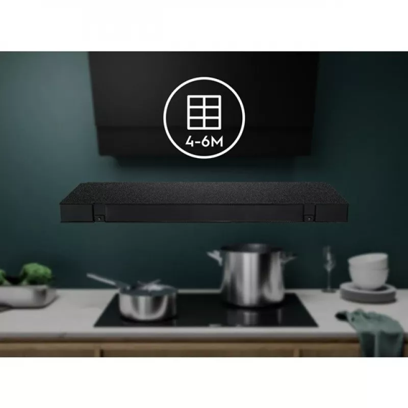 Filtro para campana extractora Electrolux MCFE18ST, carbón activo, 372×112×73 mm, compatible con AEG