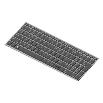 HP - Teclado de repuesto para portátil - retroiluminado - alemán - para EliteBook 755 G5 (L14366-041)