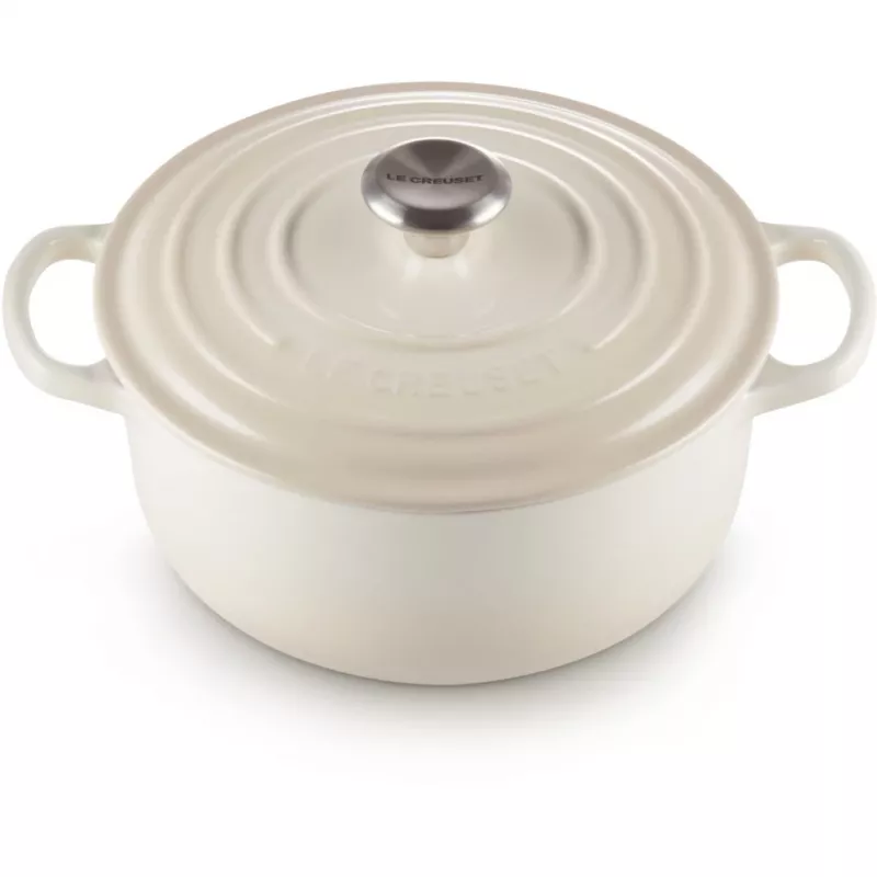 Asador redondo Le Creuset Signature 22 cm Meringue crema (21177227164430)