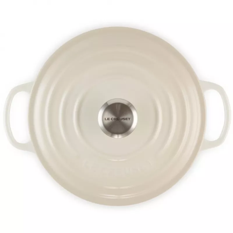Asador redondo Le Creuset Signature 22 cm Meringue crema (21177227164430)
