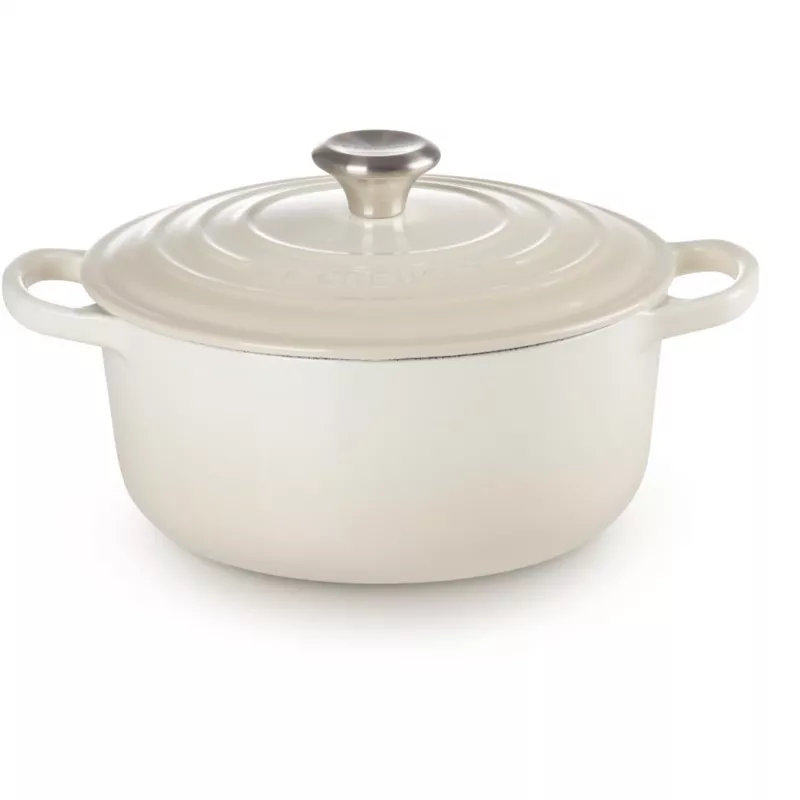 Asador redondo Le Creuset Signature 22 cm Meringue crema (21177227164430)