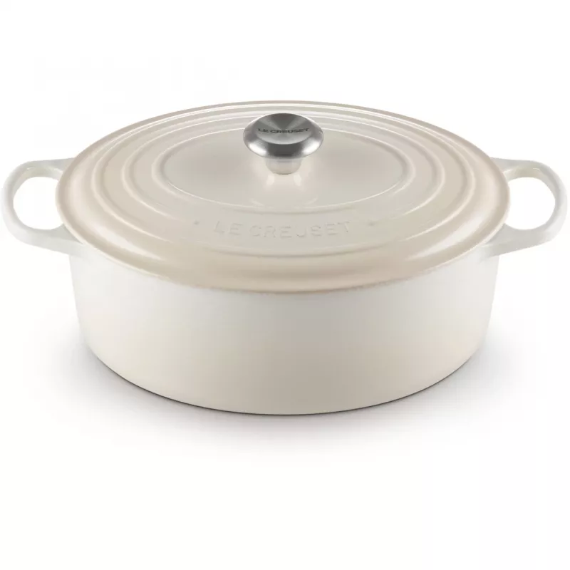 Asador ovalado Le Creuset Signature 31 cm Meringue (21178317164430)