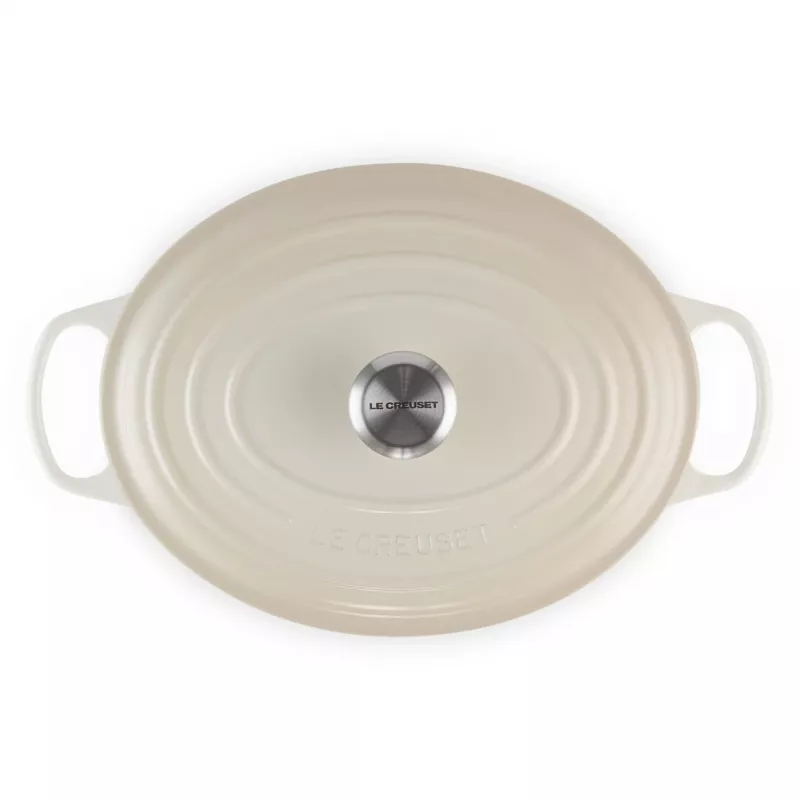 Asador ovalado Le Creuset Signature 31 cm Meringue (21178317164430)