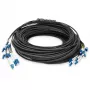 Digitus cable breakout universal de fibra óptica preensamblado monomodo OS2 12 fibras LC/UPC - LC/UPC 150m