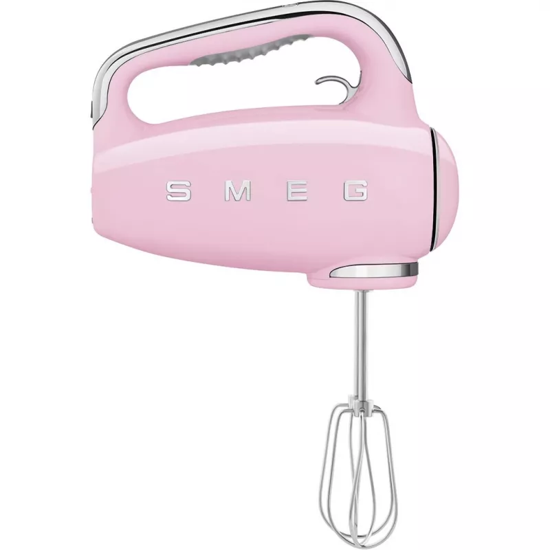 Smeg HMF01PKEU batidora de mano con diseño retro años 50 rosa