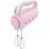 Smeg HMF01PKEU batidora de mano con diseño retro años 50 rosa
