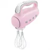 Smeg HMF01PKEU batidora de mano con diseño retro años 50 rosa