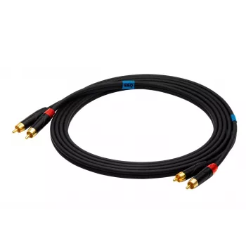 SSQ RCARCA3 - cable 2x RCA - 2x RCA - 3 m, negro