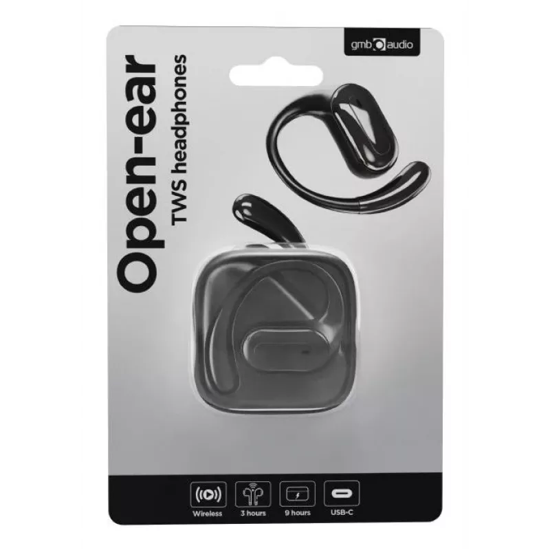 Auriculares con cable GEMBIRD OWS-01-BK con diadema ajustable y micrófono integrado