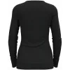 Odlo BL TOP cuello redondo l/s MERINO 200 camiseta de mujer, talla S, negro