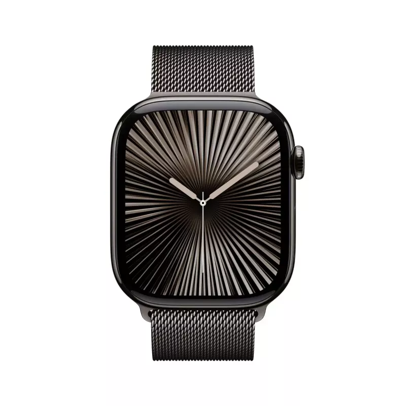 Smartwatch Apple Watch Series 10 GPS + Cellular 46mm carcasa de titanio pizarra con correa Milanese Loop pizarra - S/M