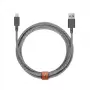 Cable USB-A a Lightning Native Union Belt Cable XL 3 m negro blanco