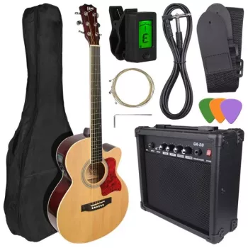 V-TONE EAG SET NT - Set (guitarra electroacústica 4/4, natural + amplificador)