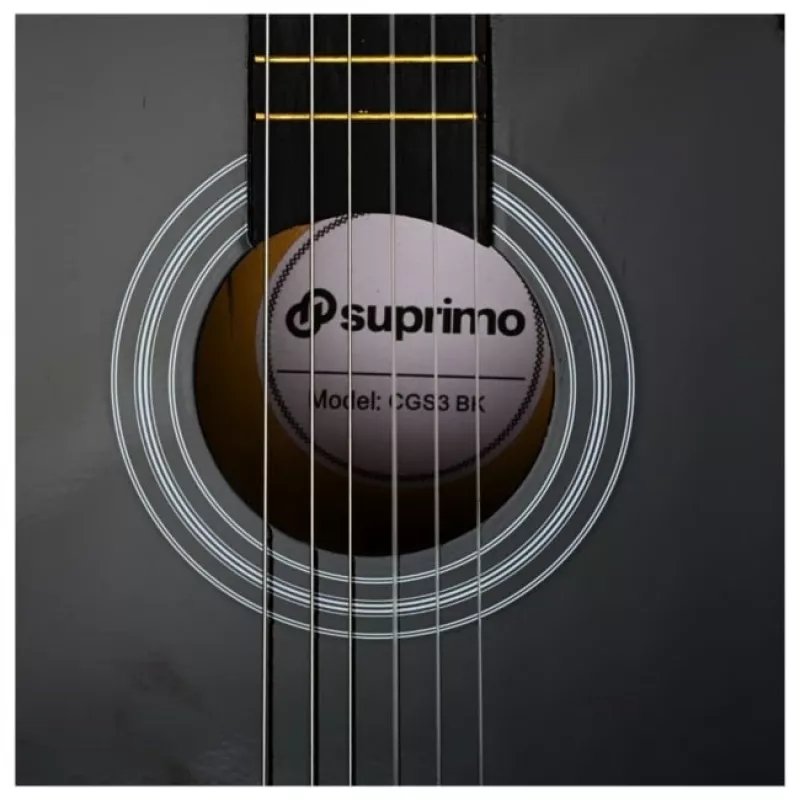 SUPRIMO CGS3 BK - guitarra clásica 4/4, negra