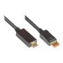 Adaptador de cable de vídeo Alcasa DP14-HDMI10 10m DisplayPort a HDMI Negro