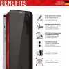 Displex Privacy Full Protector de pantalla Apple iPhone 14 Pro Vidrio templado