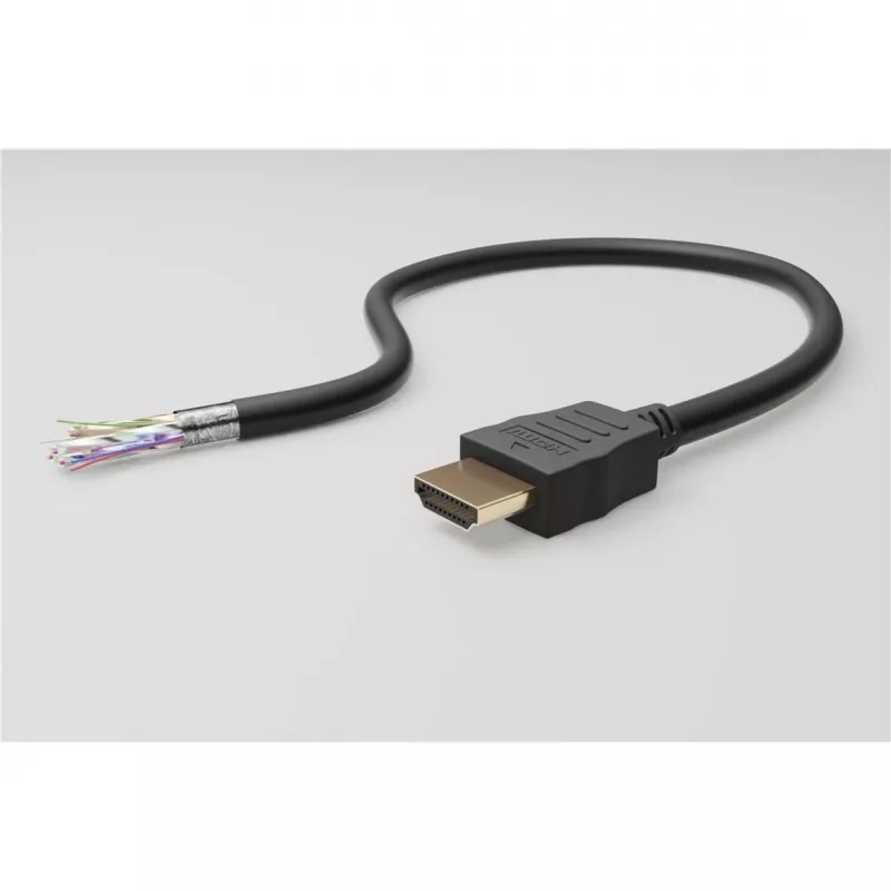 Cable en ángulo de 90° HDMI 2.0 con Ethernet Goobay 4K 60Hz 5 m Negro