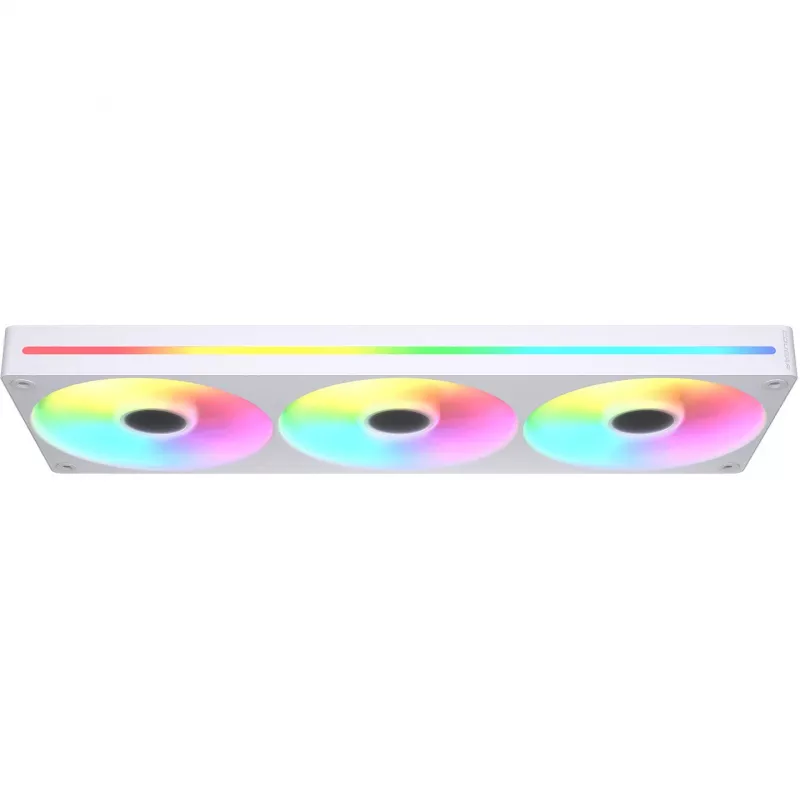 COUGAR Unity360-FB Ventilador ARGB PWM invertido de marco único 360mm, 120mm x3, 700–1600 RPM, FDB, Blanco