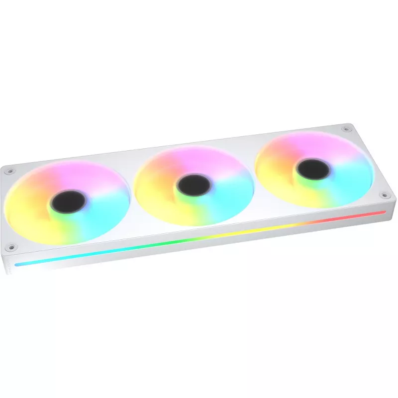 COUGAR Unity360-FB Ventilador ARGB PWM invertido de marco único 360mm, 120mm x3, 700–1600 RPM, FDB, Blanco