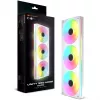 COUGAR Unity360-FB Ventilador ARGB PWM invertido de marco único 360mm, 120mm x3, 700–1600 RPM, FDB, Blanco