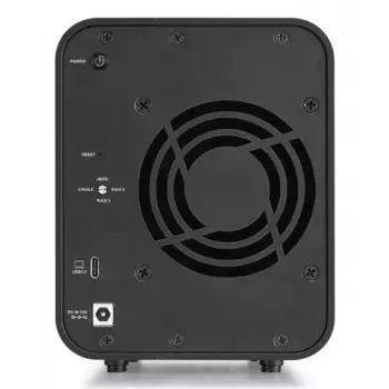 TerraMaster D5 HYBRID array de discos de sobremesa Negro 5 unidades HDD SSD