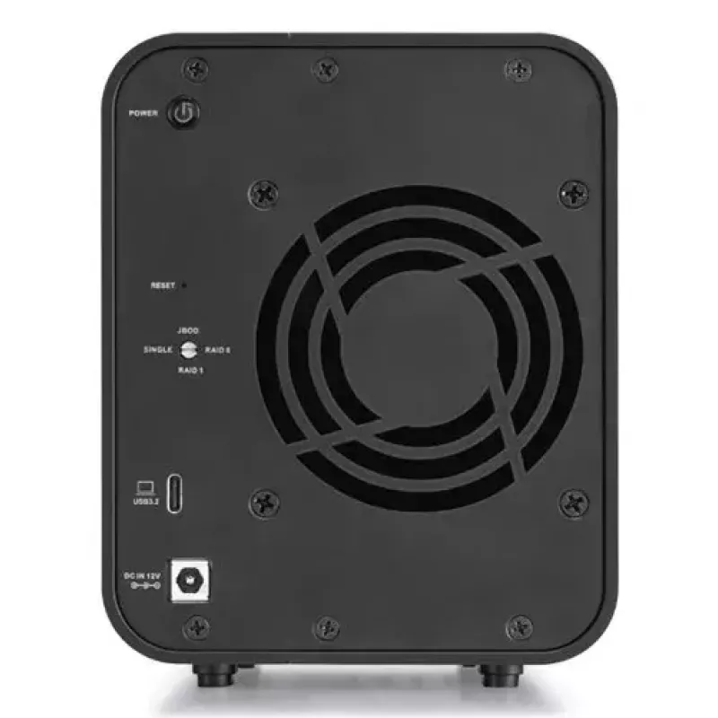 TerraMaster D5 HYBRID array de discos de sobremesa Negro 5 unidades HDD SSD