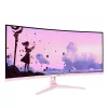 Monitor curvo para ordenador Arozzi Nova 34 pulgadas (86,4 cm) 3440×1440 21:9 LED 1 ms Rosa