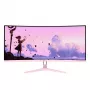 Monitor curvo para ordenador Arozzi Nova 34 pulgadas (86,4 cm) 3440×1440 21:9 LED 1 ms Rosa