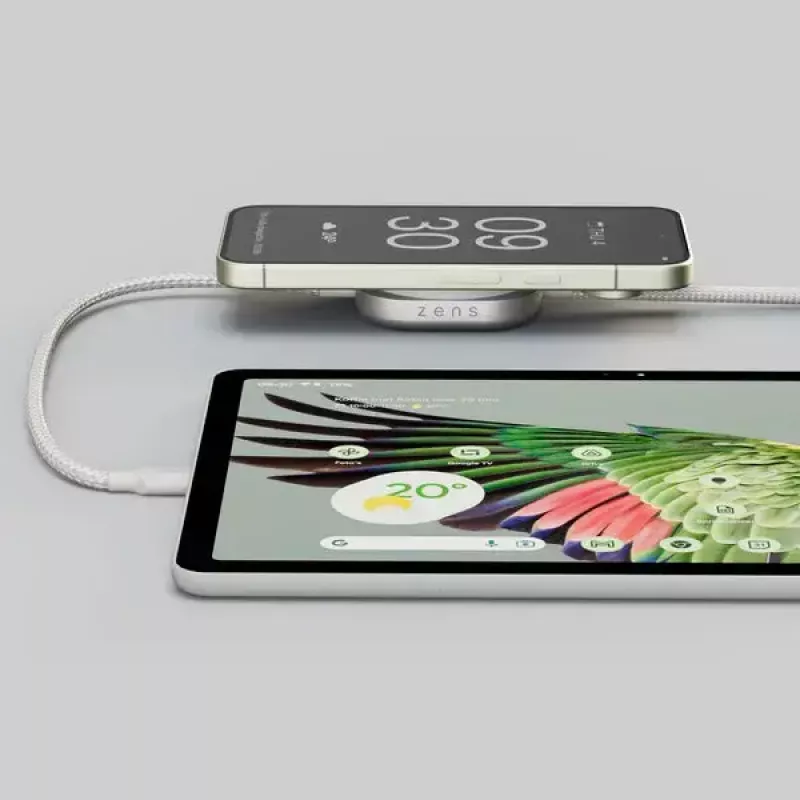 Cable USB-C a USB-C Zens Pro 2 – USB‑C a USB‑C, Blanco