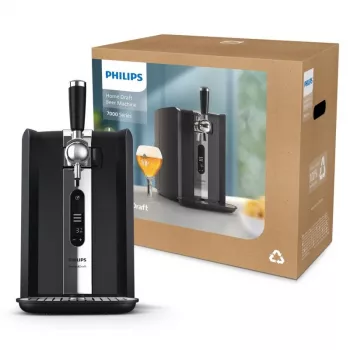 Máquina de cerveza de barril Philips HD3770/90 PerfectDraft, negro, compatible con barriles de 6 litros
