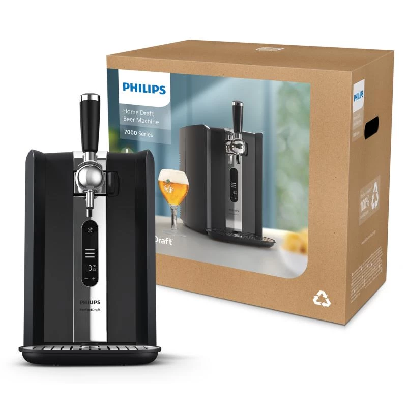 Máquina de cerveza de barril Philips HD3770/90 PerfectDraft, negro, compatible con barriles de 6 litros