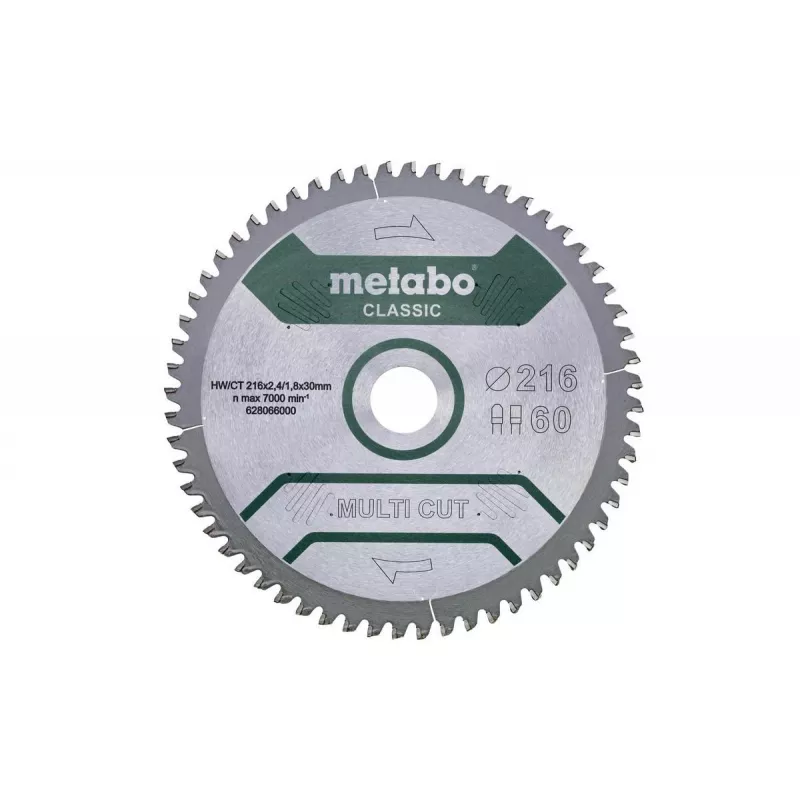Disco de sierra circular Metabo 628066000 21,6 cm