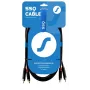 SSQ RCARCA2 SS-1432 cable 2x RCA - 2x RCA 2 m negro
