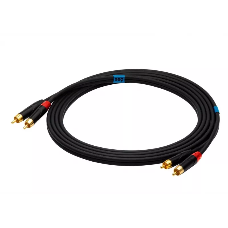 SSQ RCARCA2 SS-1432 cable 2x RCA - 2x RCA 2 m negro