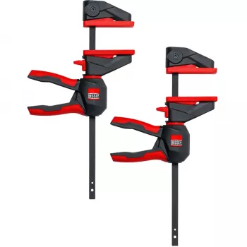 Sargento de una mano con mango giratorio S, EZ360S-11SET (negro/rojo, 2 uds., 110 / 40)