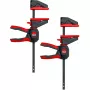 Sargento de una mano con mango giratorio S, EZ360S-11SET (negro/rojo, 2 uds., 110 / 40)