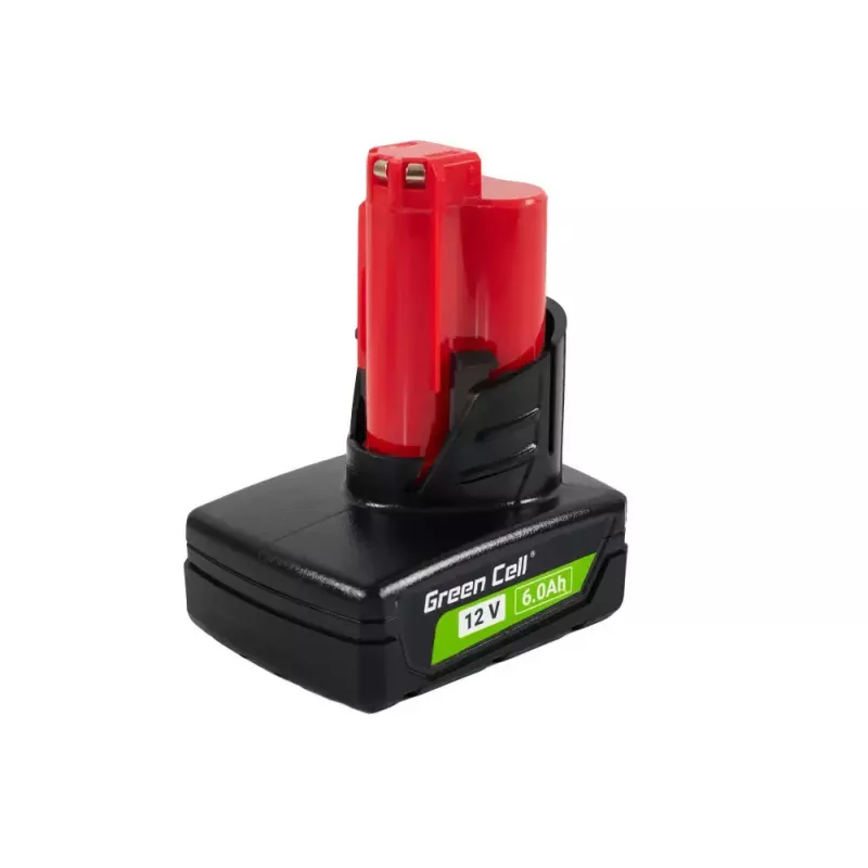 Batería para herramientas inalámbricas Green Cell PTML12V6 12V Li-Ion 6 Ah, dimensiones 6,6×9×11,1 cm