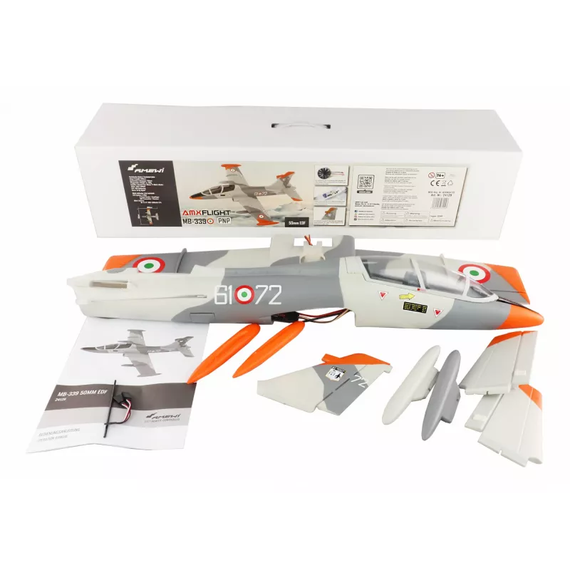 Avión RC Amewi MB-339 motor eléctrico modelo, edad recomendada 14+, peso 0,5 kg