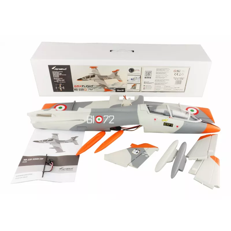 Avión RC Amewi MB-339 motor eléctrico modelo, edad recomendada 14+, peso 0,5 kg