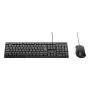 Conjunto de teclado y ratón con cable Belkin BBZ014DE — distribución alemana, USB-A, teclado de tamaño completo, ratón 1200 CPI