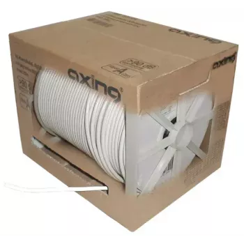 Cable coaxial Axing SKB09404 250 m blanco 6,6 mm