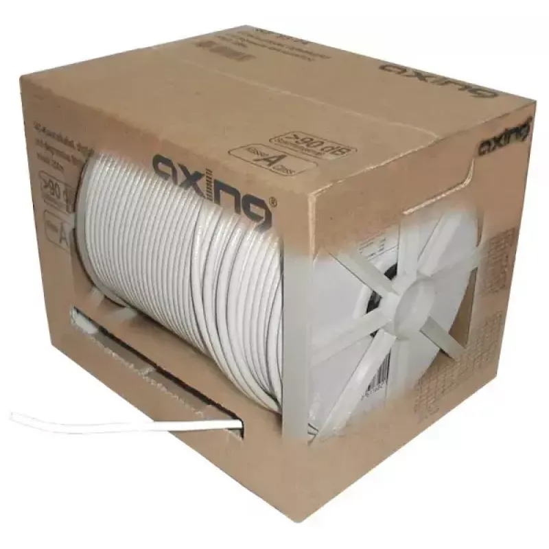 Cable coaxial Axing SKB09404 250 m blanco 6,6 mm