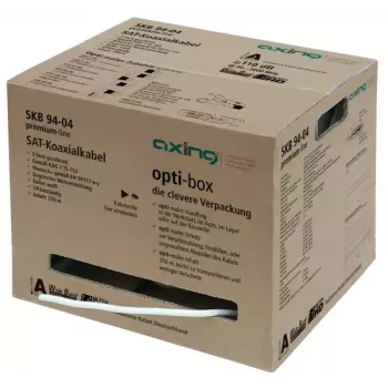 Cable coaxial Axing SKB09404 250 m blanco 6,6 mm