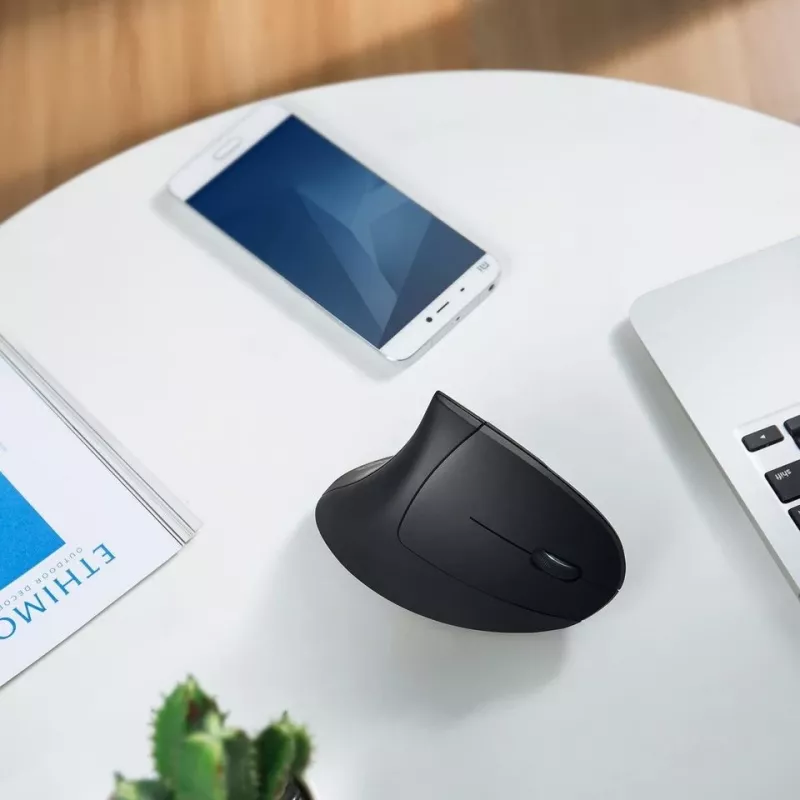 Anker Innovations Anker Vertical Ergonomic - Ratón vertical - óptico - 5 botones - inalámbrico - 2.4 GHz - receptor inalámbrico (USB) (A7852011)