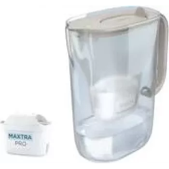 Jarra filtrante BRITA Style Essential Sand con 1x cartucho MXPRO PP y 1x cartucho MXPRO EK