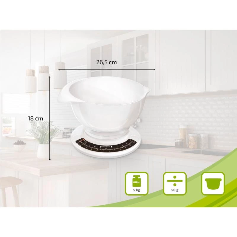 Báscula de cocina mecánica Soehnle Culina Pro blanco